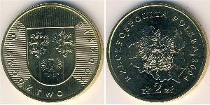 2 Zloty 波兰 黃銅 
