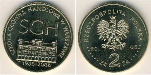 2 Zloty 波兰 黃銅 