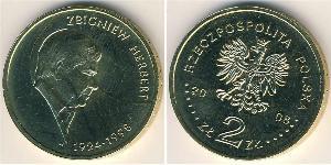 2 Zloty 波兰 黃銅 