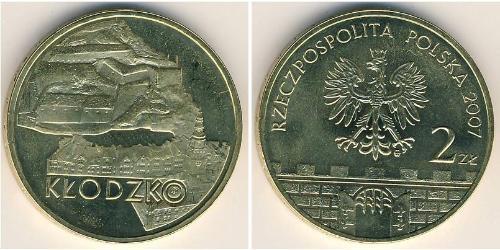 2 Zloty 波兰 黃銅 