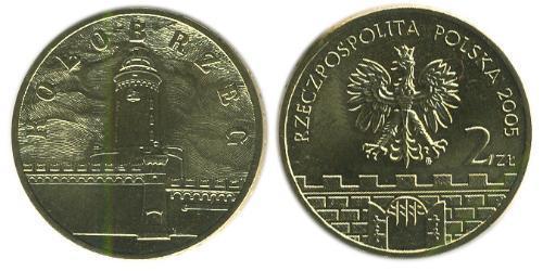 2 Zloty 波兰 黃銅 