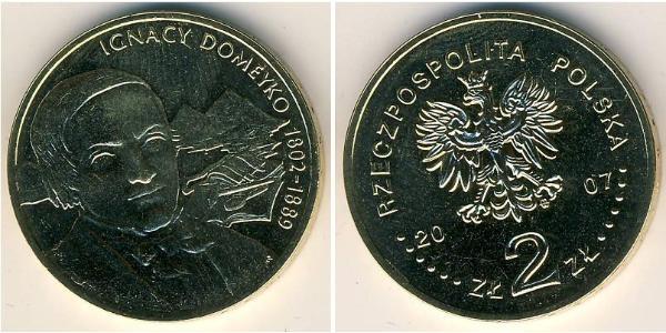 2 Zloty 波兰 黃銅 