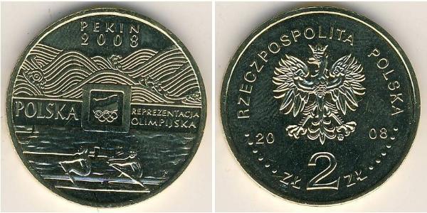 2 Zloty 波兰 黃銅 