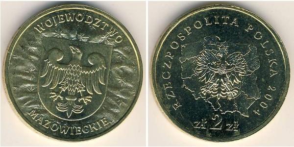 2 Zloty 波兰 黃銅 