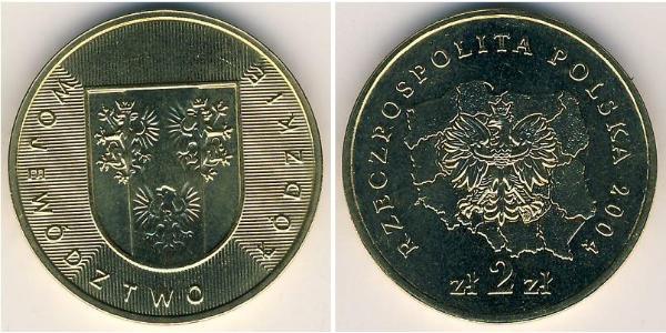 2 Zloty 波兰 黃銅 