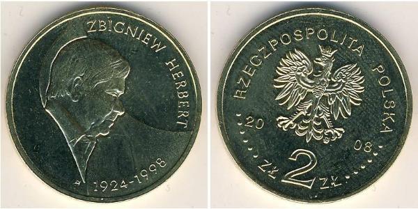 2 Zloty 波兰 黃銅 