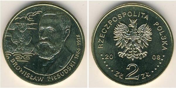 2 Zloty 波兰 黃銅 
