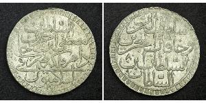 2 Zolota Empire ottoman (1299-1923) Argent Moustapha III (1757 - 1774)