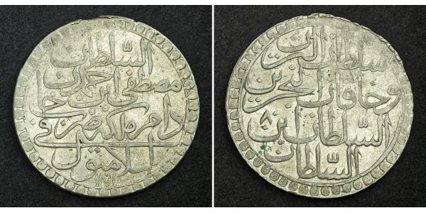 2 Zolota Imperio otomano (1299-1923) Plata Mustafa III (1757 - 1774)