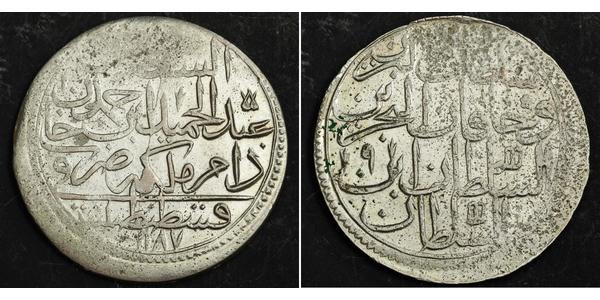 2 Zolota Османская империя (1299-1923) Серебро Мустафа III (1757 - 1774)