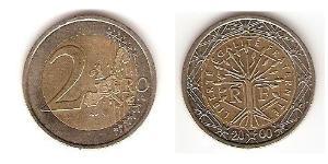 2 Євро French Fifth Republic (1958 - ) Біметал 