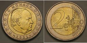 2 Євро Монако Біметал Реньє III