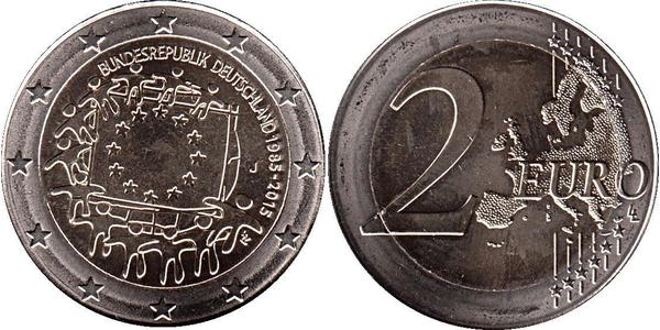 2 Євро Федеративна Республіка Німеччина (1990 - ) Нікель 