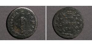 2 Байокко Папская область (752-1870) Медь 