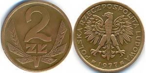 2 Грош Польская Народная Республика (1952-1990) Медь 