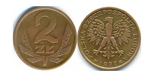 2 Грош Польська Народна Республіка (1952-1990) Мідь 