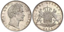 2 Гульден Королевство Бавария (1806 - 1918) Серебро Людвиг I (король Баварии)(1786 – 1868)