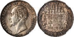2 Гульден Саксен-Мейнинген (1680 - 1918) Серебро Бернгард II (герцог Саксен-Мейнингена)