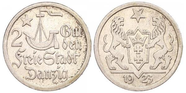2 Гульден Gdansk (1920-1939) Срібло 