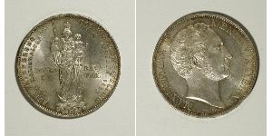 2 Гульден Королівство Баварія (1806 - 1918) Срібло Максиміліан II (король Баварії)(1811 - 1864)