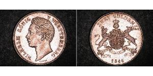2 Гульден Королівство Вюртемберг Срібло William I of Württemberg
