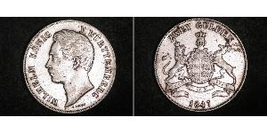2 Гульден Королівство Вюртемберг Срібло William I of Württemberg
