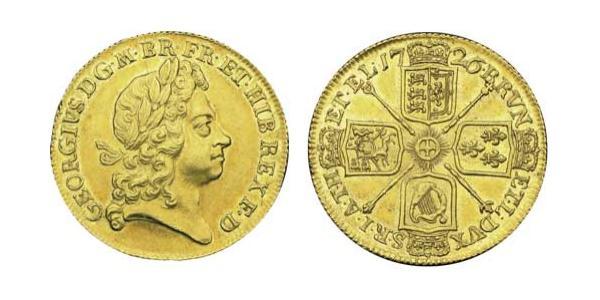 2 Гінея Королівство Великобританія (1707-1801) Золото Георг I (1660-1727)