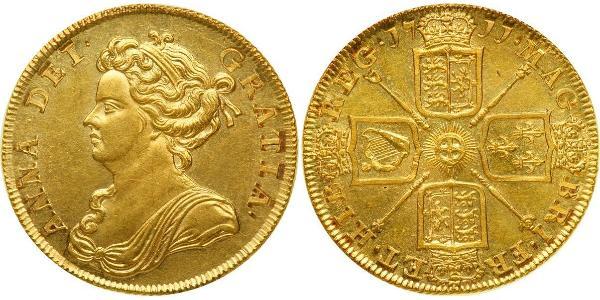 2 Гінея Королівство Великобританія (1707-1801) Золото Анна Стюарт(1665-1714)