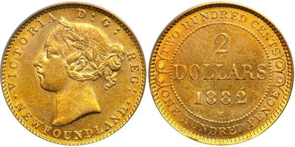 2 Долар Канада Золото Вікторія (1819 - 1901)