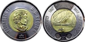 2 Долар Канада Латунь Єлизавета II (1926-2022)