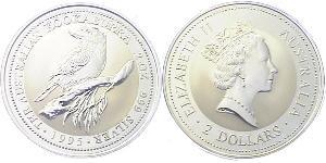 2 Долар Австралія (1939 - ) Срібло Єлизавета II (1926-2022)