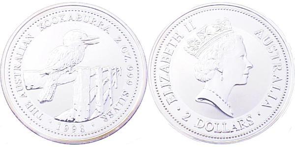 2 Долар Австралія (1939 - ) Срібло Єлизавета II (1926-2022)