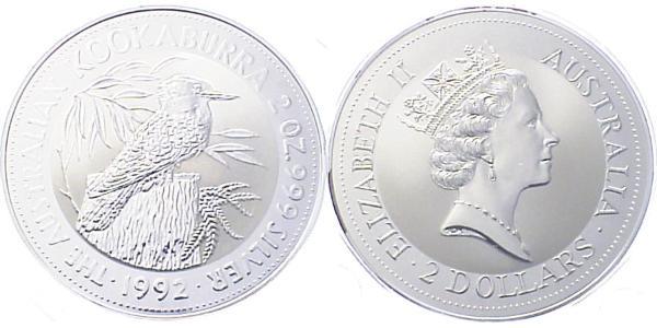 2 Долар Австралія (1939 - ) Срібло Єлизавета II (1926-2022)