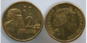 2 Доллар Австралия (1939 - ) Алюминий/Бронза 