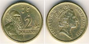 2 Доллар Австралия (1939 - ) Алюминий/Бронза 