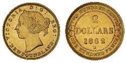 2 Доллар Канада Золото Виктория (1819 - 1901)