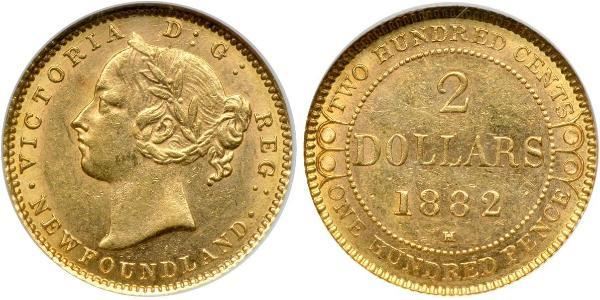 2 Доллар Канада Золото Виктория (1819 - 1901)