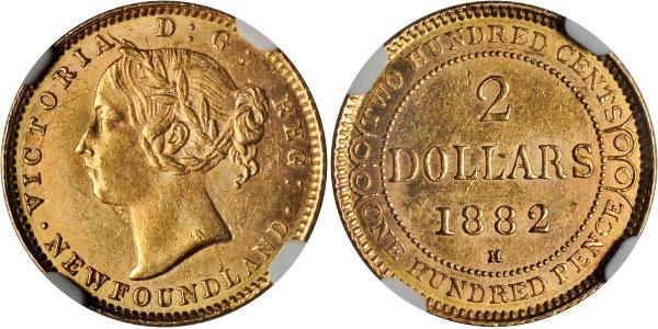 2 Доллар Канада Золото Виктория (1819 - 1901)