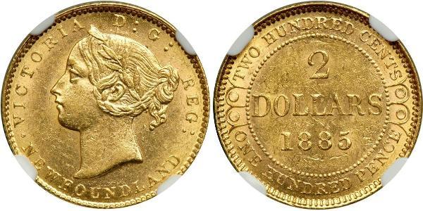 2 Доллар Канада Золото Виктория (1819 - 1901)