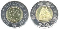2 Доллар Канада Латунь Елизавета II (1926-2022)