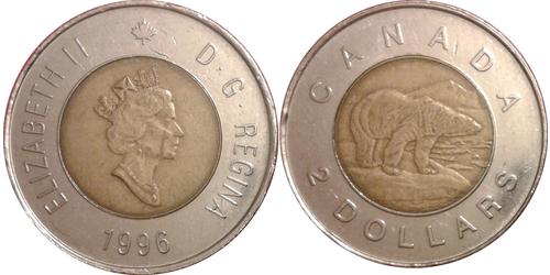 2 Доллар Канада Никель Елизавета II (1926-2022)