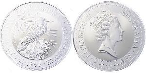 2 Доллар Австралия (1939 - ) Серебро Елизавета II (1926-2022)