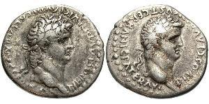 2 Драхма Римская империя (27BC-395) Серебро Нерон (37- 68)
