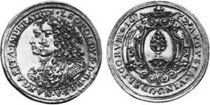 2 Дукат Аугсбург (1276 - 1803) Золото Леопольд I Габсбург(1640-1705)