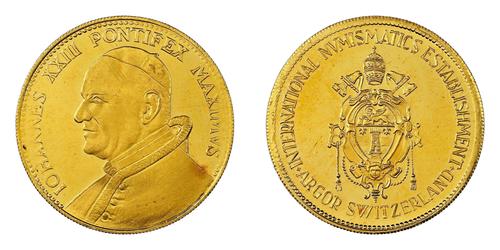2 Дукат Ватикан Золото Pope John XIII