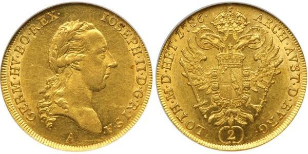 2 Дукат Габсбургская империя (1526-1804) Золото Joseph II, Holy Roman Emperor  (1741 - 1790)