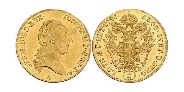 2 Дукат Габсбургская империя (1526-1804) Золото Joseph II, Holy Roman Emperor  (1741 - 1790)