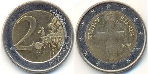 2 Евро Кипр (1960 - ) Биметалл 