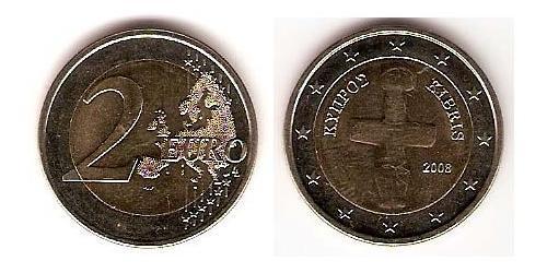 2 Евро Кипр (1960 - ) Биметалл 
