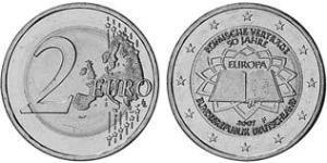 2 Евро Федеративная Республика Германия (1990 - ) Никель/Медь 